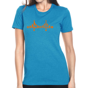 San Francisco Bridge  - Women's Premium Blend Word Art T-Shirt