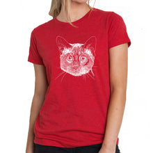 Load image into Gallery viewer, Siamese Cat  - Women&#39;s Premium Blend Word Art T-Shirt