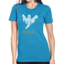 Load image into Gallery viewer, Halloween Ghost - Women&#39;s Premium Blend Word Art T-Shirt