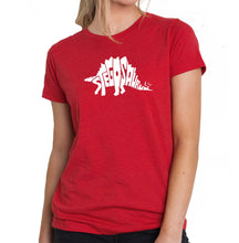 Load image into Gallery viewer, STEGOSAURUS - Women&#39;s Premium Blend Word Art T-Shirt