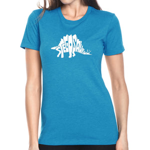 STEGOSAURUS - Women's Premium Blend Word Art T-Shirt