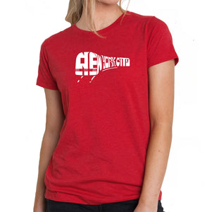 NY SUBWAY - Women's Premium Blend Word Art T-Shirt