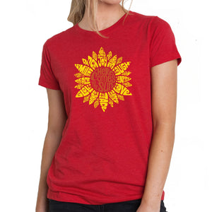 Sunflower  - Women's Premium Blend Word Art T-Shirt