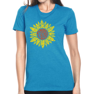 Sunflower  - Women's Premium Blend Word Art T-Shirt