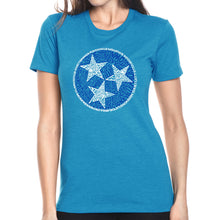 Load image into Gallery viewer, Tennessee Tristar - Women&#39;s Premium Blend Word Art T-Shirt