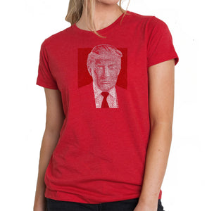 TRUMP Make America Great Again - Women's Premium Blend Word Art T-Shirt