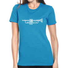 Load image into Gallery viewer, Trumpet - Women&#39;s Premium Blend Word Art T-Shirt