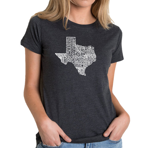 The Great State of Texas - Women's Premium Blend Word Art T-Shirt