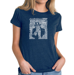 UNCLE SAM - Women's Premium Blend Word Art T-Shirt