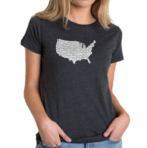 THE STAR SPANGLED BANNER - Women's Premium Blend Word Art T-Shirt