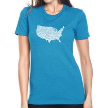 Load image into Gallery viewer, THE STAR SPANGLED BANNER - Women&#39;s Premium Blend Word Art T-Shirt