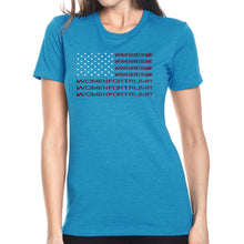 Load image into Gallery viewer, Women For Trump - Women&#39;s Premium Blend Word Art T-Shirt