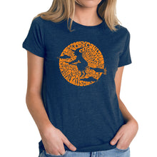 Load image into Gallery viewer, Spooky Witch  - Women&#39;s Premium Blend Word Art T-Shirt