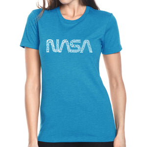 Worm Nasa - Women's Premium Blend Word Art T-Shirt