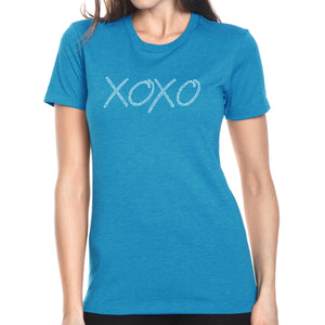 XOXO - Women's Premium Blend Word Art T-Shirt