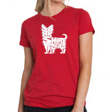 Load image into Gallery viewer, Yorkie - Women&#39;s Premium Blend Word Art T-Shirt