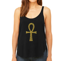 Load image into Gallery viewer, ANKH - Women&#39;s Word Art Flowy Tank