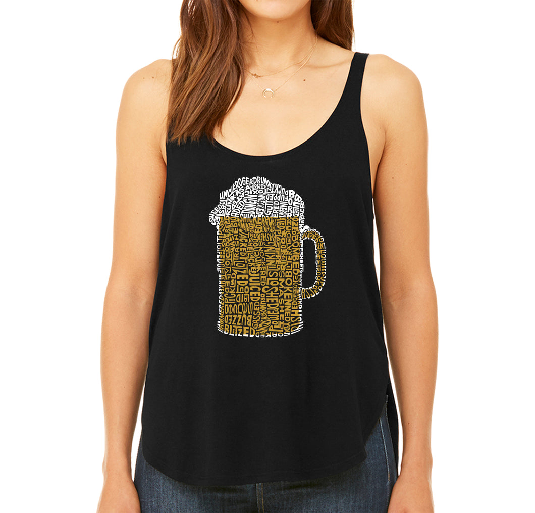 Slang Terms for Being Wasted - Women's Word Art Flowy Tank