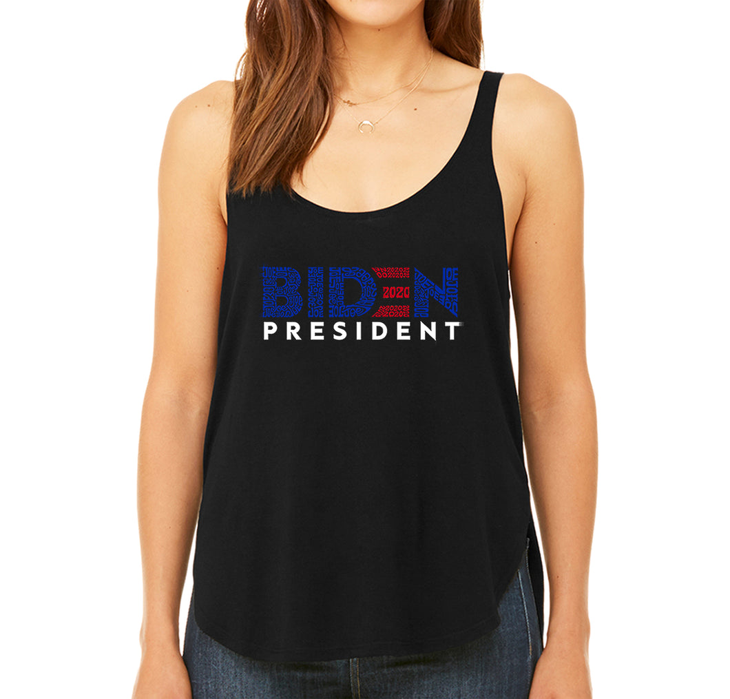 Biden 2020 - Women's Word Art Flowy Tank Top