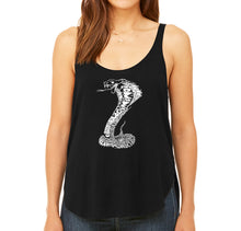 Load image into Gallery viewer, Types of Snakes -  Women&#39;s Premium Word Art Flowy Tank Top