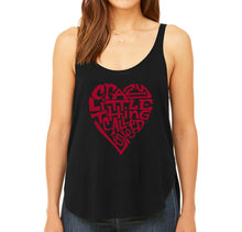 Load image into Gallery viewer, Crazy Little Thing Called Love - Women&#39;s Word Art Flowy Tank Top