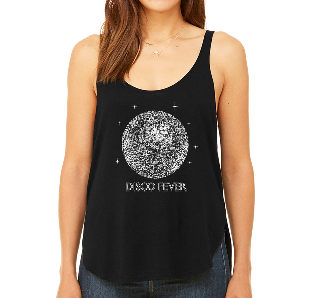 Disco Ball - Women's Word Art Flowy Tank Top
