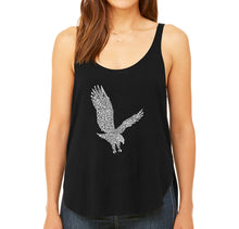 Load image into Gallery viewer, Eagle - Women&#39;s Word Art Flowy Tank