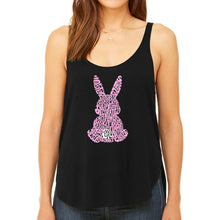 Load image into Gallery viewer, Easter Bunny  - Women&#39;s Premium Word Art Flowy Tank Top