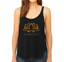 Load image into Gallery viewer, Namaste - Women&#39;s Word Art Flowy Tank Top