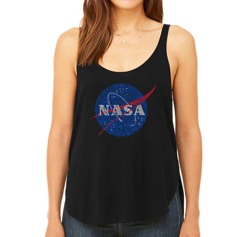 NASA's Most Notable Missions -  Women's Premium Word Art Flowy Tank Top