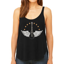 Load image into Gallery viewer, Country Female Singers - Women&#39;s Premium Word Art Flowy Tank Top