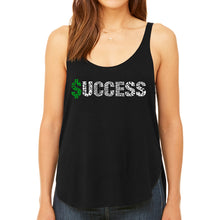 Load image into Gallery viewer, Success  - Women&#39;s Premium Word Art Flowy Tank Top