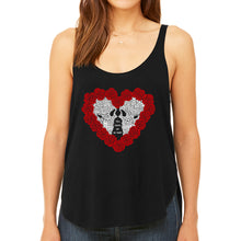 Load image into Gallery viewer, Women&#39;s Premium Word Art Flowy Tank Top - Til Death Do Us Part