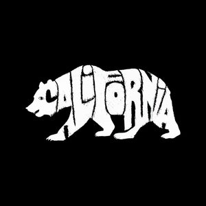 LA Pop Art Women's Dolman Word Art Shirt - California Bear