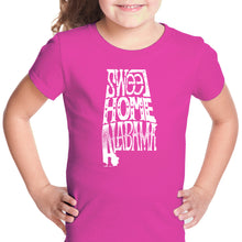 Load image into Gallery viewer, Sweet Home Alabama - Girl&#39;s Word Art T-Shirt