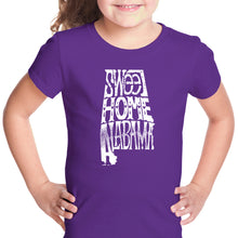 Load image into Gallery viewer, Sweet Home Alabama - Girl&#39;s Word Art T-Shirt