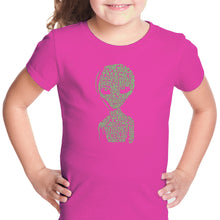 Load image into Gallery viewer, Alien - Girl&#39;s Word Art T-Shirt