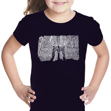 Load image into Gallery viewer, Brooklyn Bridge - Girl&#39;s Word Art T-Shirt