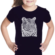 Load image into Gallery viewer, Big Cats - Girl&#39;s Word Art T-Shirt