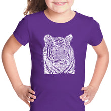 Load image into Gallery viewer, Big Cats - Girl&#39;s Word Art T-Shirt