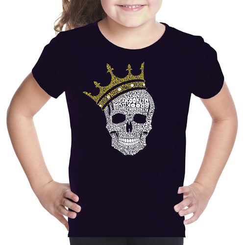 Brooklyn Crown  - Girl's Word Art T-Shirt