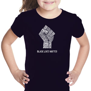 Black Lives Matter - Girl's Word Art T-Shirt