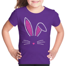 Load image into Gallery viewer, Bunny Ears  - Girl&#39;s Word Art T-Shirt