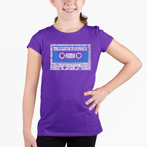 80s One Hit Wonders  - Girl's Word Art T-Shirt