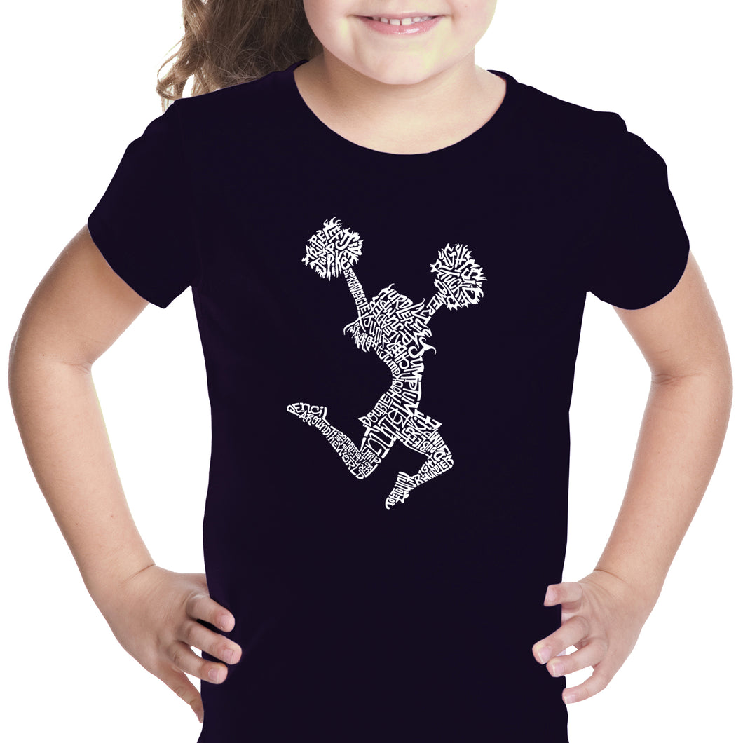 Cheer - Girl's Word Art T-Shirt