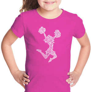 Cheer - Girl's Word Art T-Shirt