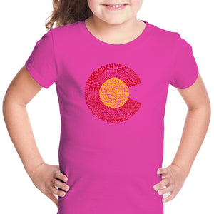 Colorado - Girl's Word Art T-Shirt