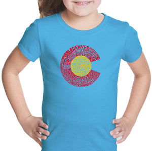 Colorado - Girl's Word Art T-Shirt