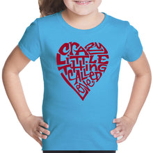 Load image into Gallery viewer, Crazy Little Thing Called Love - Girl&#39;s Word Art T-Shirt