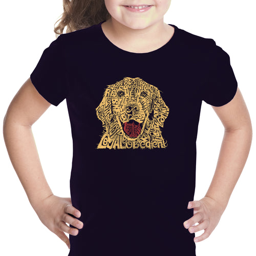 Dog - Girl's Word Art T-Shirt